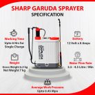 2in1 battery sprayer pump for agriculture charging spray fertilizer machine power charger tank 16 liter 12v 8 amp electric pesticide knapsack spry