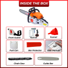 chainsaw machine petrol, wood cutter machine for home, tree cutter machine petrol