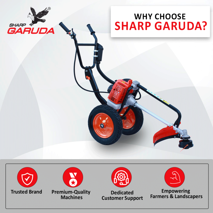 sharp garuda trolley brush cutter