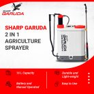 single motor 2in1 battery sprayer pump for agriculture charging spray fertilizer machine power charger tank 16 liter 12v 8 amp electric pesticide knapsack spry